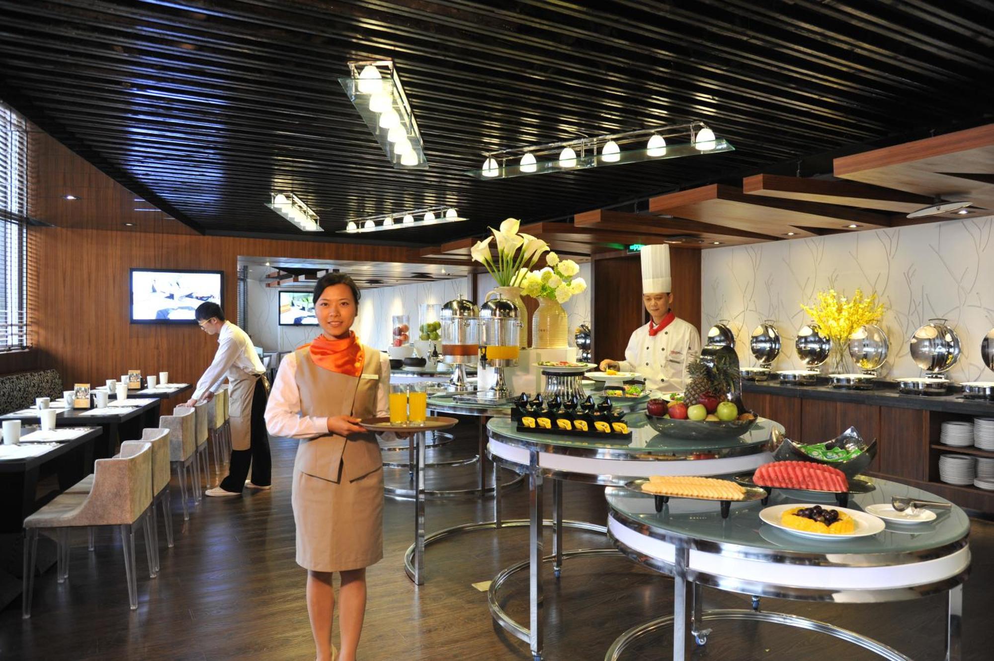 重庆江北观音桥高悦酒店地铁站店 Bagian luar foto